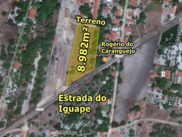 VERAS VENDE TERRENO na frente da Estrada para o Iguape com 8