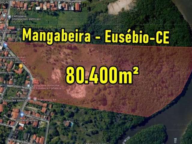 VERAS VENDE TERRENO 80.400m² NA MANGABEIRA - EUSÉBIO - CE