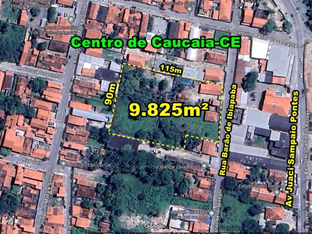 VERAS VENDE TERRENO 9.825m² NO CENTRO DE CAUCAIA-CE