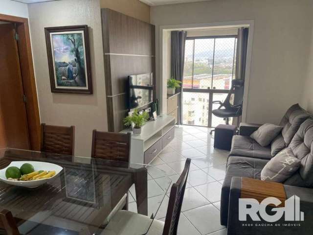 Apartamento de 3 dormitórios, andar alto com sacada, churrasqueira, vista livre, semimobiliado.