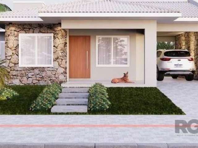 Casa em construção , casa com laje , 3 dorm sendo duas  suite  , banheiro social . sala de  estar e jantar integradas , cozinha conceito aberto ,porcelanato , area de  serviço , churrasqueira , , agua