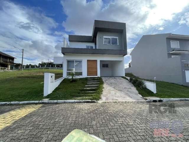 Casa em fase final de construção, localizada no condomínio fechado Cerro Mirador, em Aberta dos Morros. Com 180m² de área construída, esta residência de dois pavimentos é ideal para quem busca confort