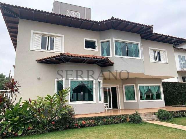 Luxuosa casa em condomínio à venda em Vinhedo-SP, bairro Santa Cândida, 5 quartos, 5 suítes, 3 salas, 2 banheiros, 4 vagas, 375,00 m².