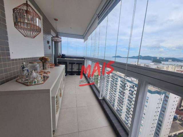 Apartamento com 2 dormitórios à venda, 73 m² por R$ 1.200.000,00 - Gonzaga - Santos/SP