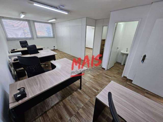 Sala comercial, reformada, com divisórias  - Centro - Santos/SP