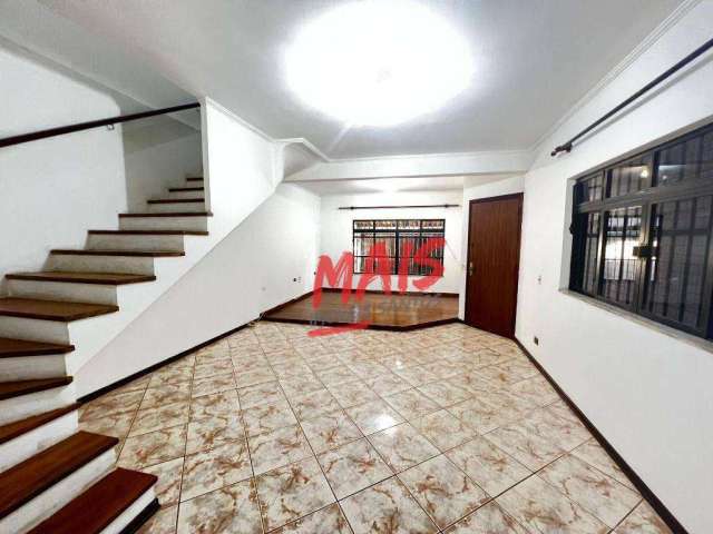 Sobrado com 4 dormitórios, 202 m² - venda ou aluguel - Embaré - Santos/SP
