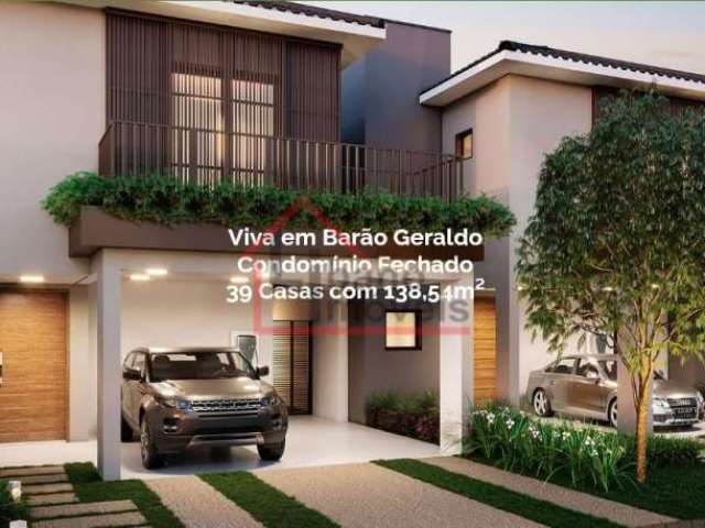 Casa em condomínio fechado com 3 quartos à venda no Residencial Estância Eudóxia (Barão Geraldo), Campinas , 138 m2 por R$ 1.368.113