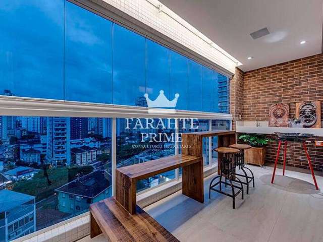 Apartamento 3 dormitórios 3 suítes 1 vaga varanda gourmet 1 quadra do mar