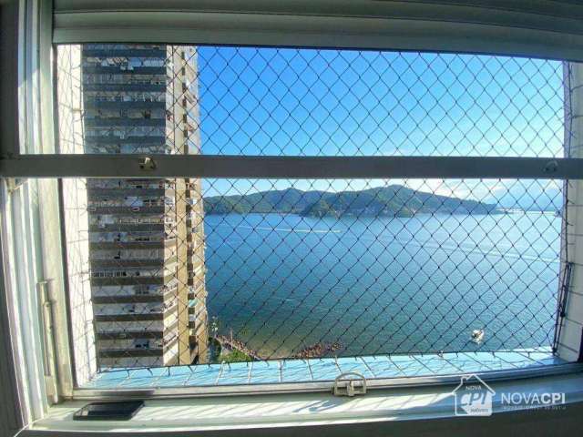 Apartamento em São Vicente 1 Quarto com Vista para o mar