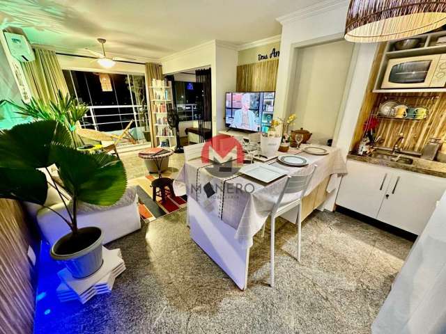 FLAT PORTEIRA FECHADA com 01 SUÍTE na AV. BEIRA MAR com VISTA MAR ETERNA | Mucuripe, Fortaleza-CE