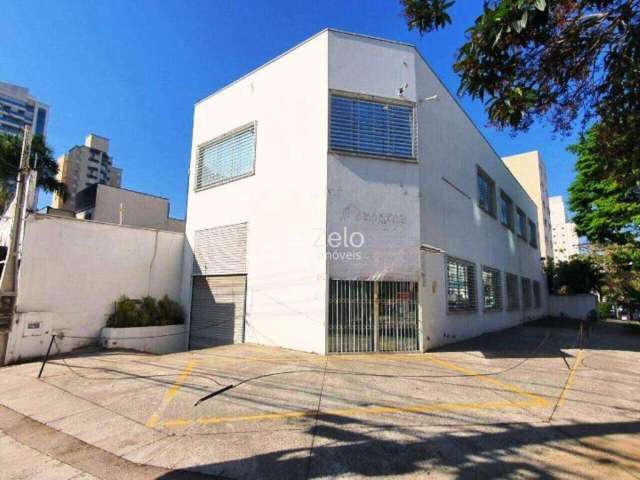 Salão para aluguel com 742 m², 1 quarto 15 vagas em Vila Itapura, Campinas