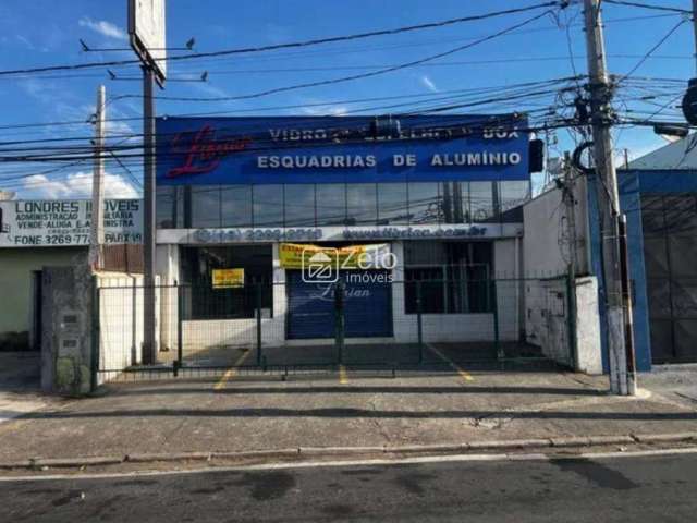 Salão para aluguel com 210 m², 3 vagas em Jardim Pauliceia, Campinas