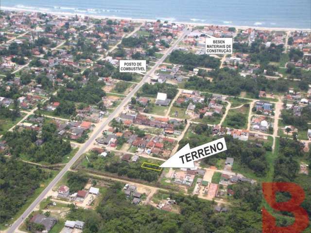 Terreno em itapóa/sc, com 360 m² na barra do sai, 950 metros do mar