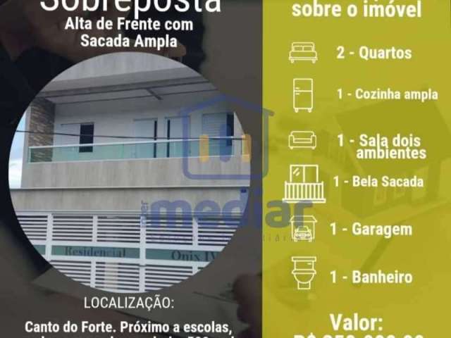 Casa em condomínio fechado com 2 quartos à venda na Rua Marcílio Dias, Canto do Forte, Praia Grande por R$ 350.000