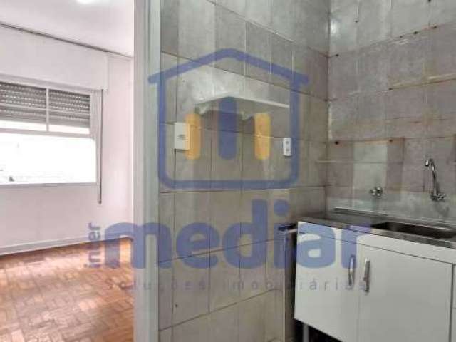 Apartamento com 1 quarto para alugar na Avenida Bartolomeu de Gusmão, Embaré, Santos, 29 m2 por R$ 2.100