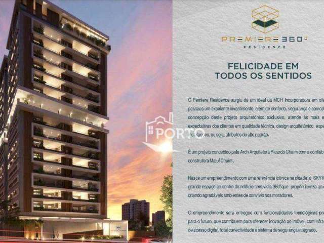 Lançamento de apartamentos com 3 dormitórios, 140 m² - São Dimas - Piracicaba/SP