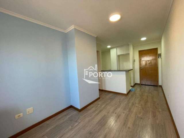 Apartamento à venda no Bairro São Dimas, possui 1 dormitório, sala, cozinha, garagem coberta, 48 m², Piracicaba/SP