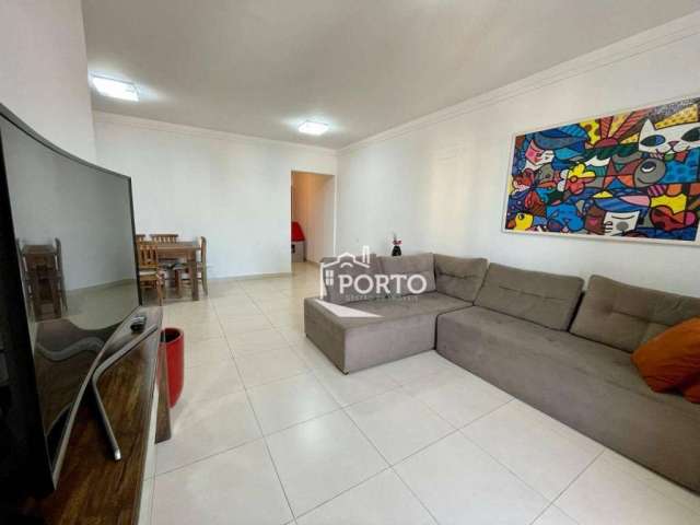 Apartamento á venda com 3 dormitórios, sendo 1 suíte, 128 m², bairro Vila Monteiro - Piracicaba/SP