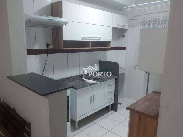 Apartamento com 2 dormitórios à venda, 45 m² - Dois Córregos - Piracicaba/SP