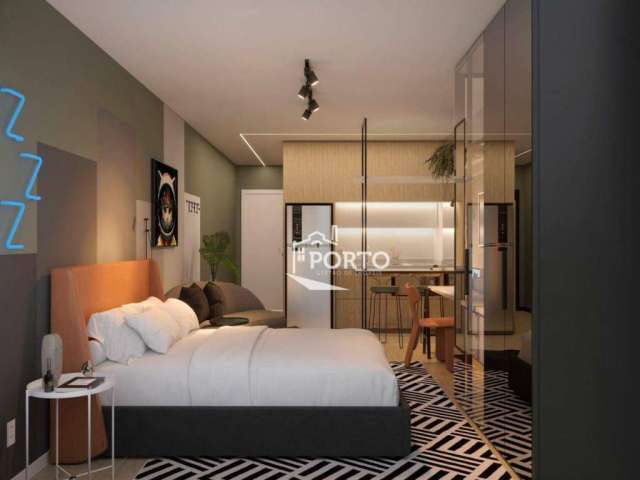Lançamento de apartamento com 1 dormitório, 26 m², com unidades à partir de R$ 181.409,34 - Higienópolis - Piracicaba/SP