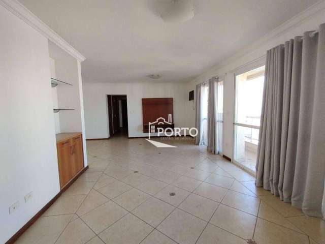 Apartamento com 3 dormitórios para alugar, 145 m² por R$ 4.801,00/mês - Centro - Piracicaba/SP