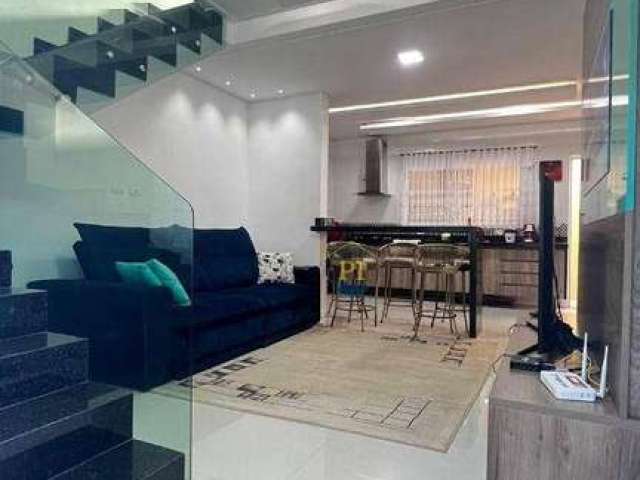 Sobrado com 2 dormitórios à venda, 84 m² por R$ 468.000 - Caiçara - Praia Grande/SP