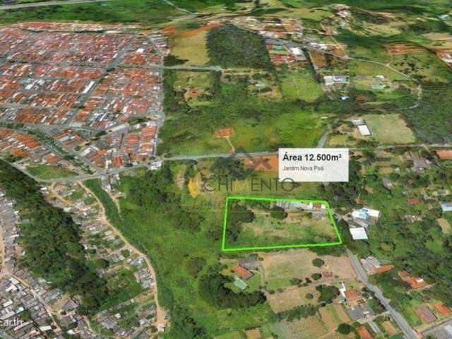 Área à venda 10 minutos de Trem Ferraz Vasconcelos , 12500 m² por R$ 3.800.000 - Jardim Nova Poá - Poá/SP