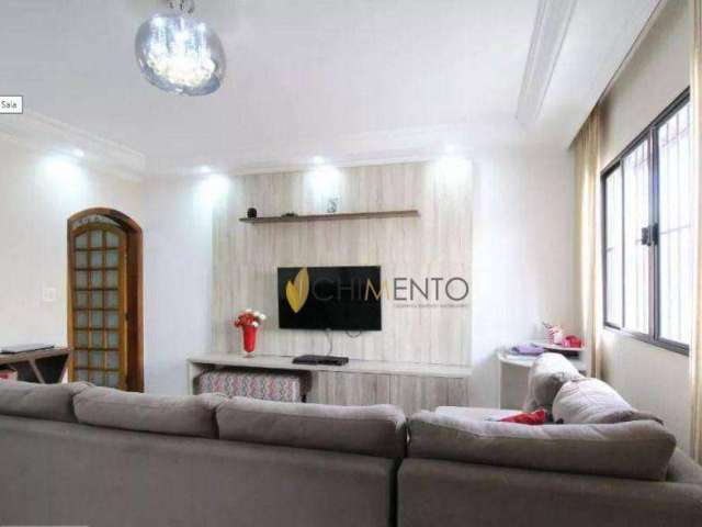 Casa com 4 dormitórios, 206 m² - venda por R$ 800.000,00 ou aluguel por R$ 6.094,00/mês - Vila Camilópolis - Santo André/SP