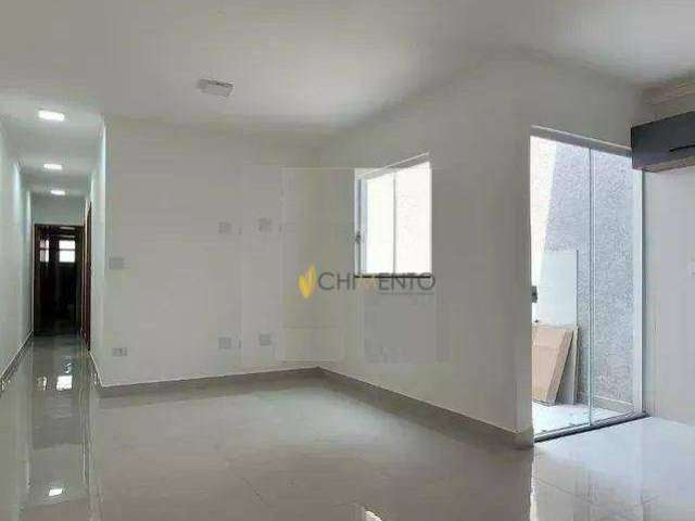 Apartamento com 3 dormitórios para alugar, 86 m² por R$ 3.250/mês - Vila Eldízia - Santo André/SP