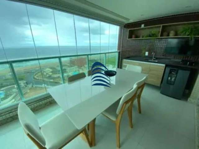 Apartamento em Armação 3/4 sendo 1 suíte, 2 banheiros, cozinha  e varanda gourmet, andar alto, 112 m2 frente mar.