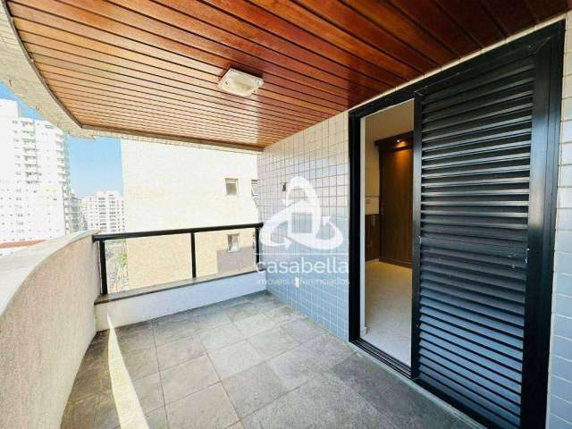 Apartamento com 3 dormitórios para alugar, 145 m² por R$ 7.500,00/mês - Pompéia - Santos/SP