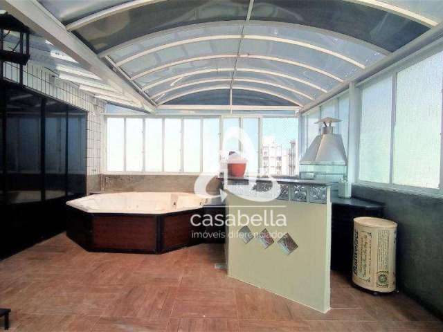 Cobertura com 3 dormitórios à venda, 155 m² por R$ 870.000,00 - Aparecida - Santos/SP