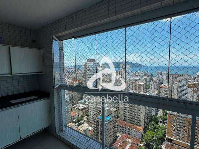 Apartamento com 2 dormitórios à venda, 80 m² por R$ 1.495.000,00 - Gonzaga - Santos/SP