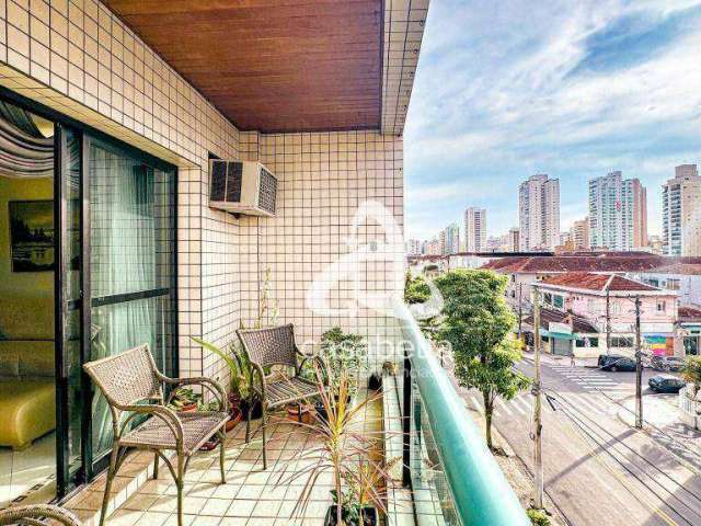 Apartamento com 3 dormitórios à venda, 149 m² por R$ 1.098.000,00 - Embaré - Santos/SP