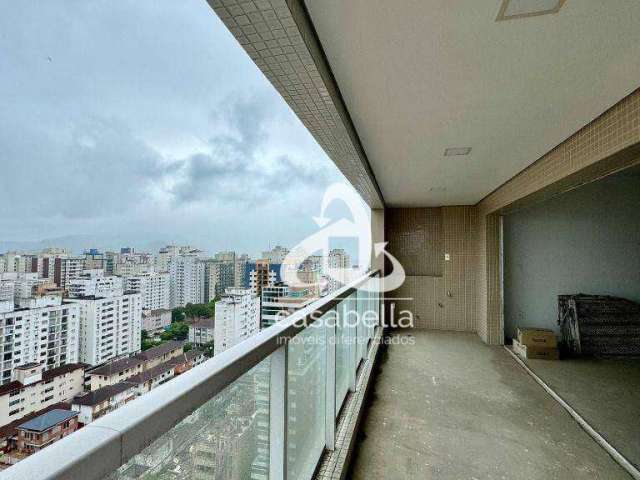 Apartamento com 3 dormitórios à venda, 136 m² por R$ 1.900.000,00 - Boqueirão - Santos/SP