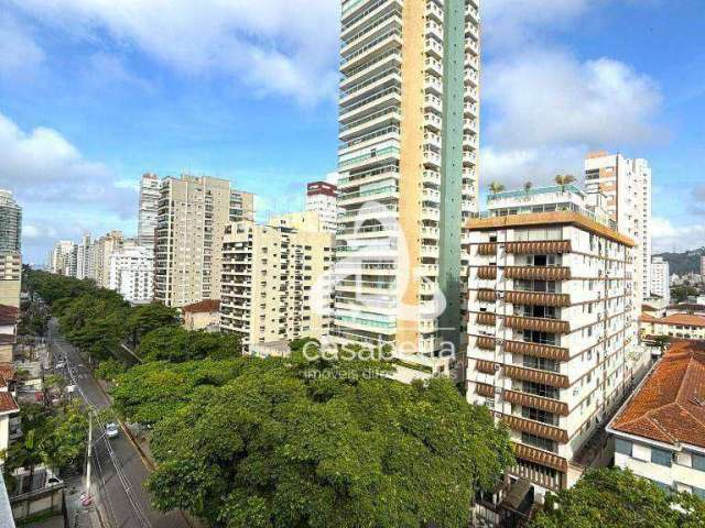 Apartamento com 3 dormitórios à venda, 133 m² por R$ 980.000,00 - Boqueirão - Santos/SP