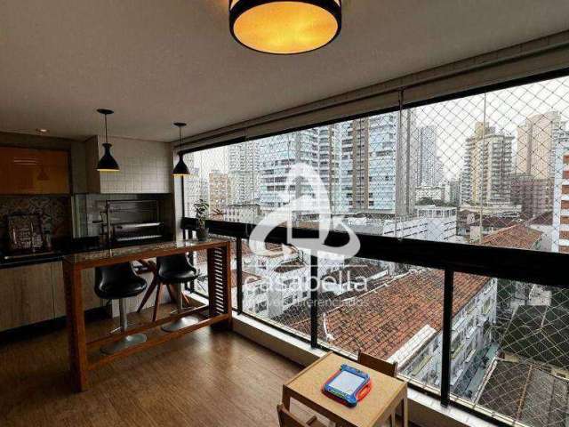 Apartamento com 2 dormitórios à venda, 97 m² por R$ 1.290.000,00 - Gonzaga - Santos/SP