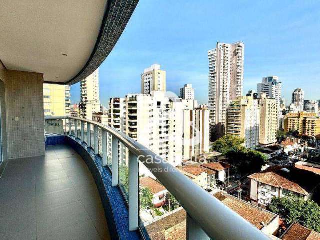 Apartamento com 3 dormitórios à venda, 132 m² por R$ 1.900.000,00 - Boqueirão - Santos/SP