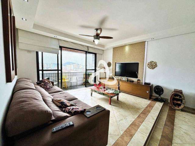 Apartamento com 3 dormitórios à venda, 121 m² por R$ 680.000,00 - Campo Grande - Santos/SP