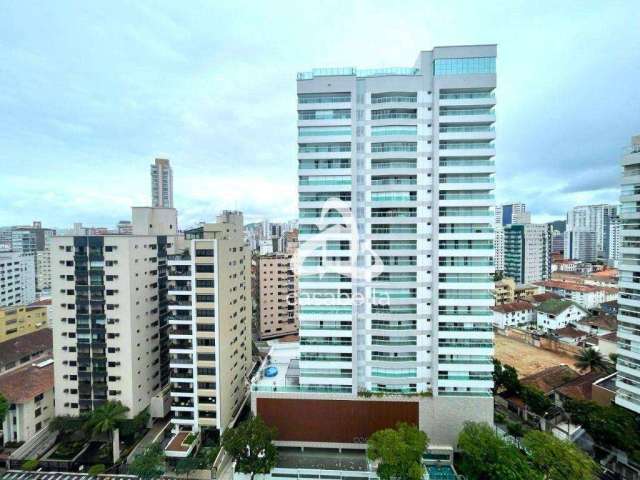 Apartamento com 4 dormitórios, 157 m² - venda por R$ 1.350.000,00 ou aluguel por R$ 6.520,00/mês - Boqueirão - Santos/SP