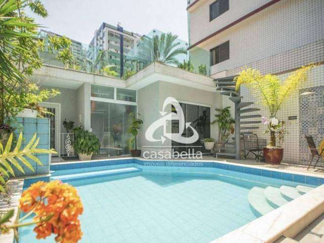 Casa com 3 dormitórios à venda, 288 m² por R$ 3.800.000,00 - Aparecida - Santos/SP