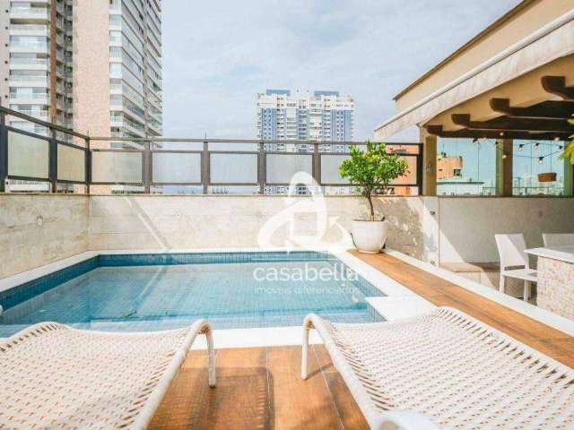 Cobertura com 4 dormitórios à venda, 350 m² por R$ 4.000.000,00 - Aparecida - Santos/SP