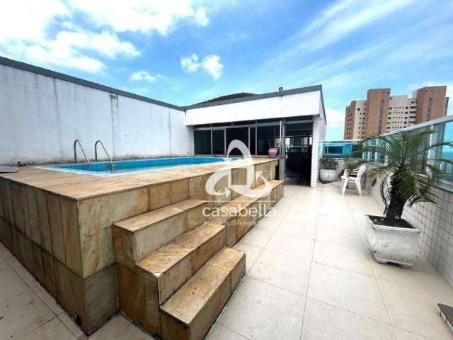 Cobertura com 3 dormitórios à venda, 268 m² por R$ 1.500.000,00 - Ponta da Praia - Santos/SP