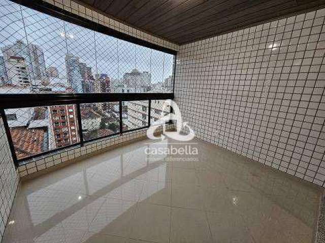 Apartamento com 3 dormitórios, 136 m² - venda por R$ 1.300.000,00 ou aluguel por R$ 7.000,00/mês - Pompéia - Santos/SP