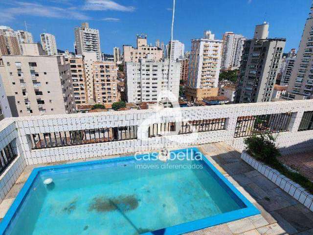 Cobertura com 4 dormitórios à venda, 288 m² por R$ 1.830.000,00 - Ponta da Praia - Santos/SP