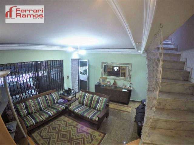 Sobrado com 3 dormitórios à venda, 140 m² por R$ 580.000,00 - Tatuapé - São Paulo/SP