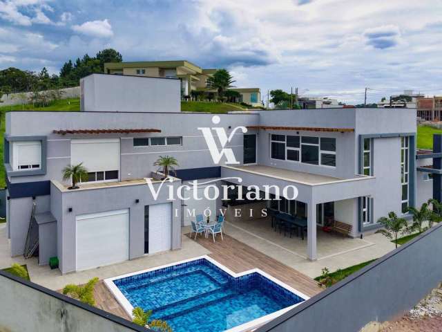 Mansão 500m² com piscina 4 suítes - Cond. Altos da Quinta – Avalia permuta!