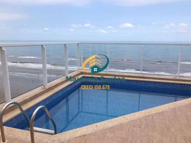 Apartamento Cobertura Duplex em Mongaguá, bairro Jardim Marina, mobiliado, espaçosa com 2 dormitórios sendo 1 suíte, piscina com vista para o mar!! Residencial com lazer!!