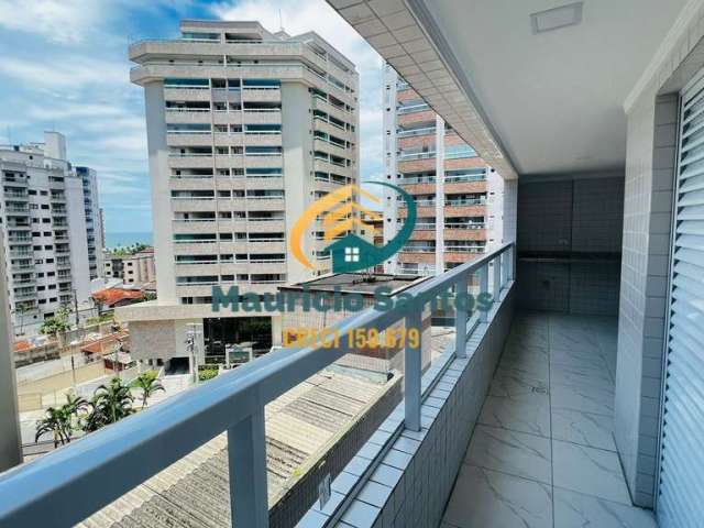 Apartamento em Praia Grande, bairro Vila Caiçara, novo e com 2 dormitórios sendo 1 suíte, ampla sacada, Residencial com lazer piscina.