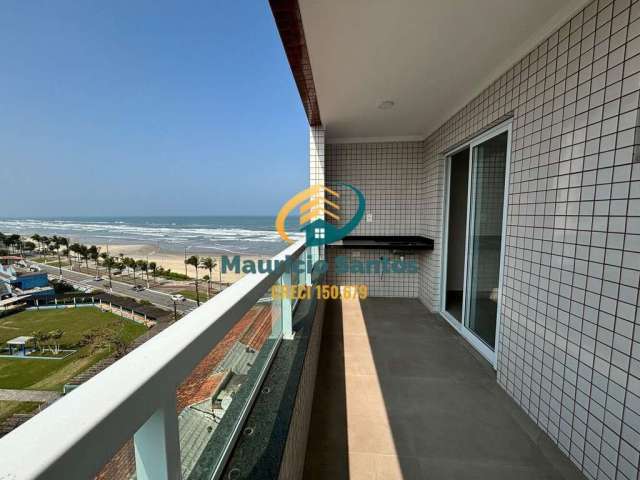 Apartamento em Praia Grande, bairro Jardim Real, 1 dormitório, sacada Gourmet com vista para o mar, Residencial frente ao mar com lazer completo, pagamento facilitado!!